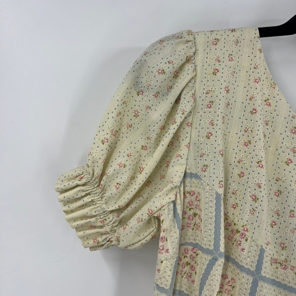 Vintage Western Fashions Prairie Calico Floral Square Dance Dress Layered 12 - Picture 10 of 13